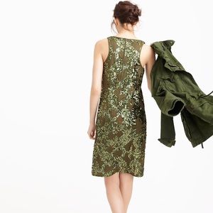 J Crew Iridescent Sequined Shift Dress